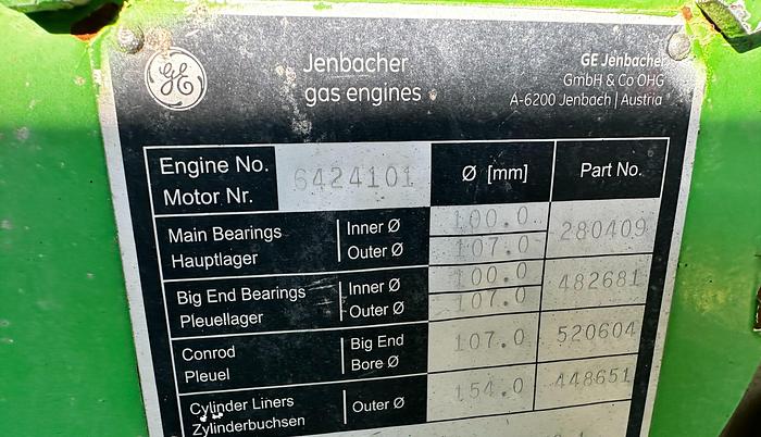 Used 2011 General Electric, Jenbacher J 320 GS Natural Gas Generator