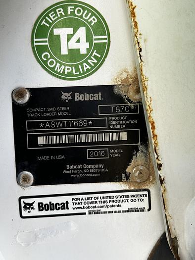 Used 2016 Bobcat T870