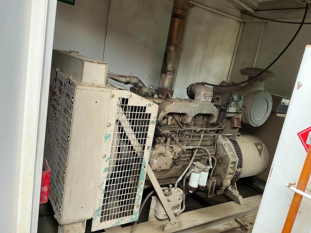 Used Welded Steel Generator Shed