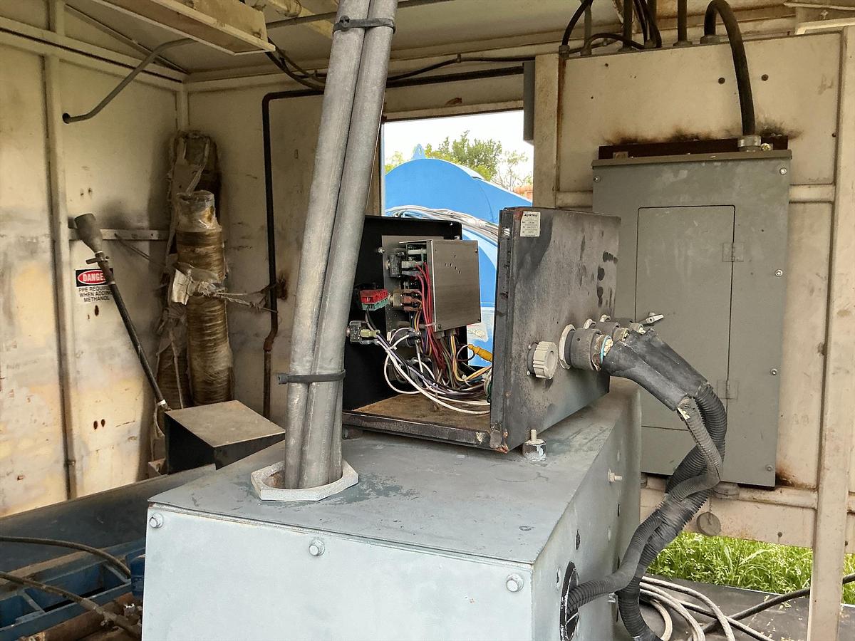 Used Detroit Series 60 Diesel Engine with Generator Skid, Switch Gear, Compressor