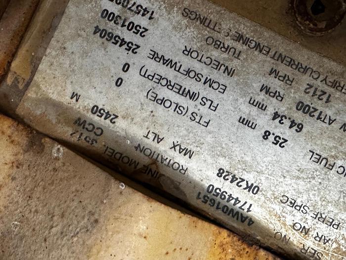 Used CAT 3512 B GENERATOR