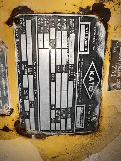 Used 2001 Cat 3508-B 800KW Generator