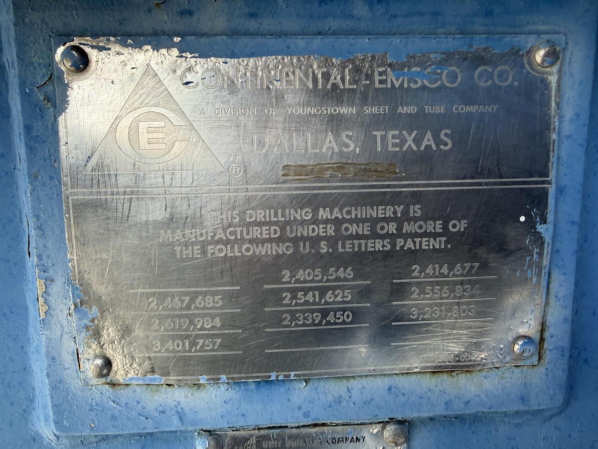 Used Emsco C1 1500 hp Drawworks Rig #235