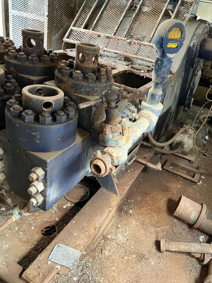 Used National Oilwell Mud Pump p/b Cat 3508 in Shed Stock #4886-49 .1.2.3
