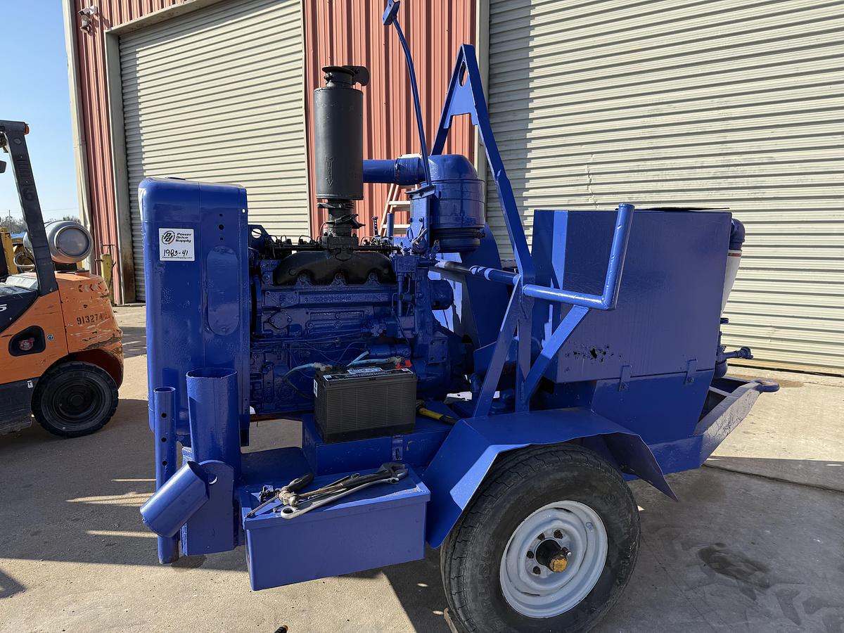 Used Gardner Denver Triplex Pump PB Detroit 4-71 Trailered