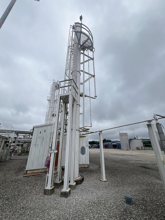 Used 1990 T. H Russell CO. Caustic Wash Tower