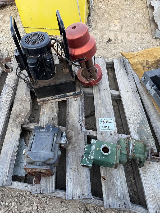 Used Hawe Hydraulic Piston Pump V60N-090, Ingersoll Rand Air Starter & Electric Pump