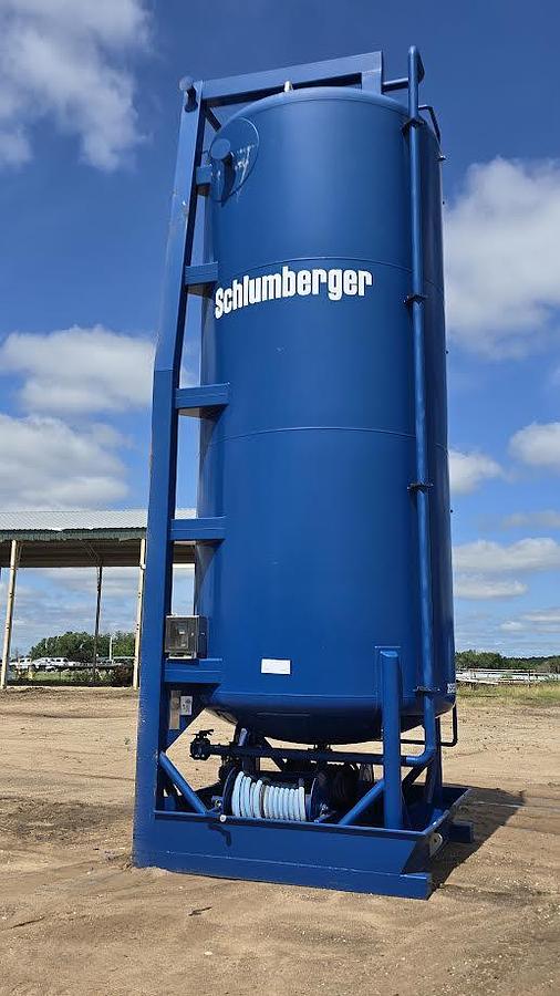 Used 425 Cu Ft Vertical Dry Friction Reducer Silo