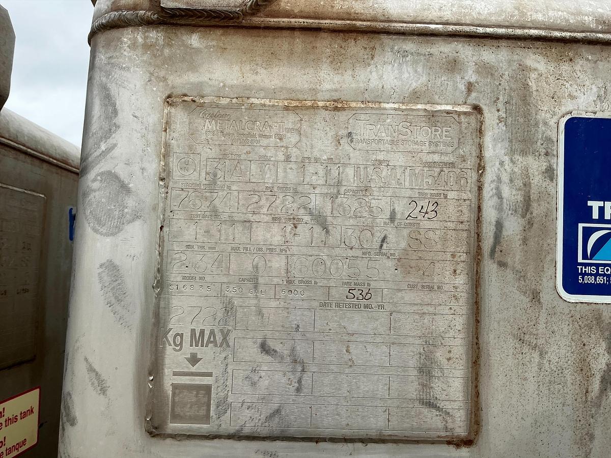 Used 2011 Transtore Steel IBC