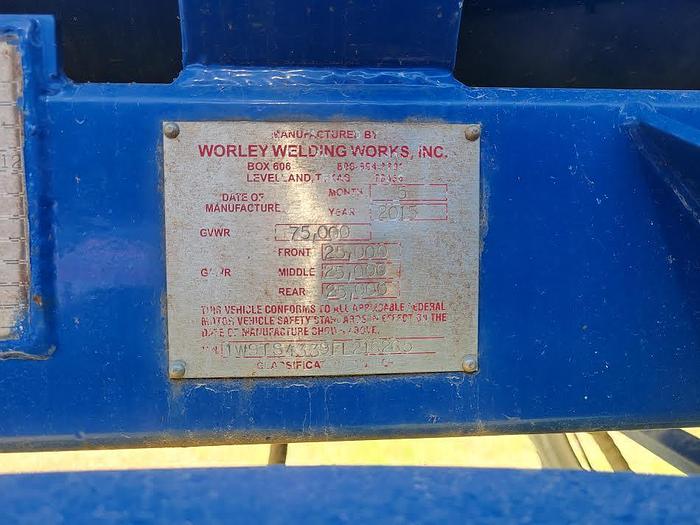 Used 2015 Worley Welding Works Chemical Transport Trailer