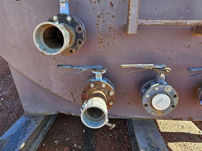 Used Delta 550 BBL Round Skid Mounted Frac Tank