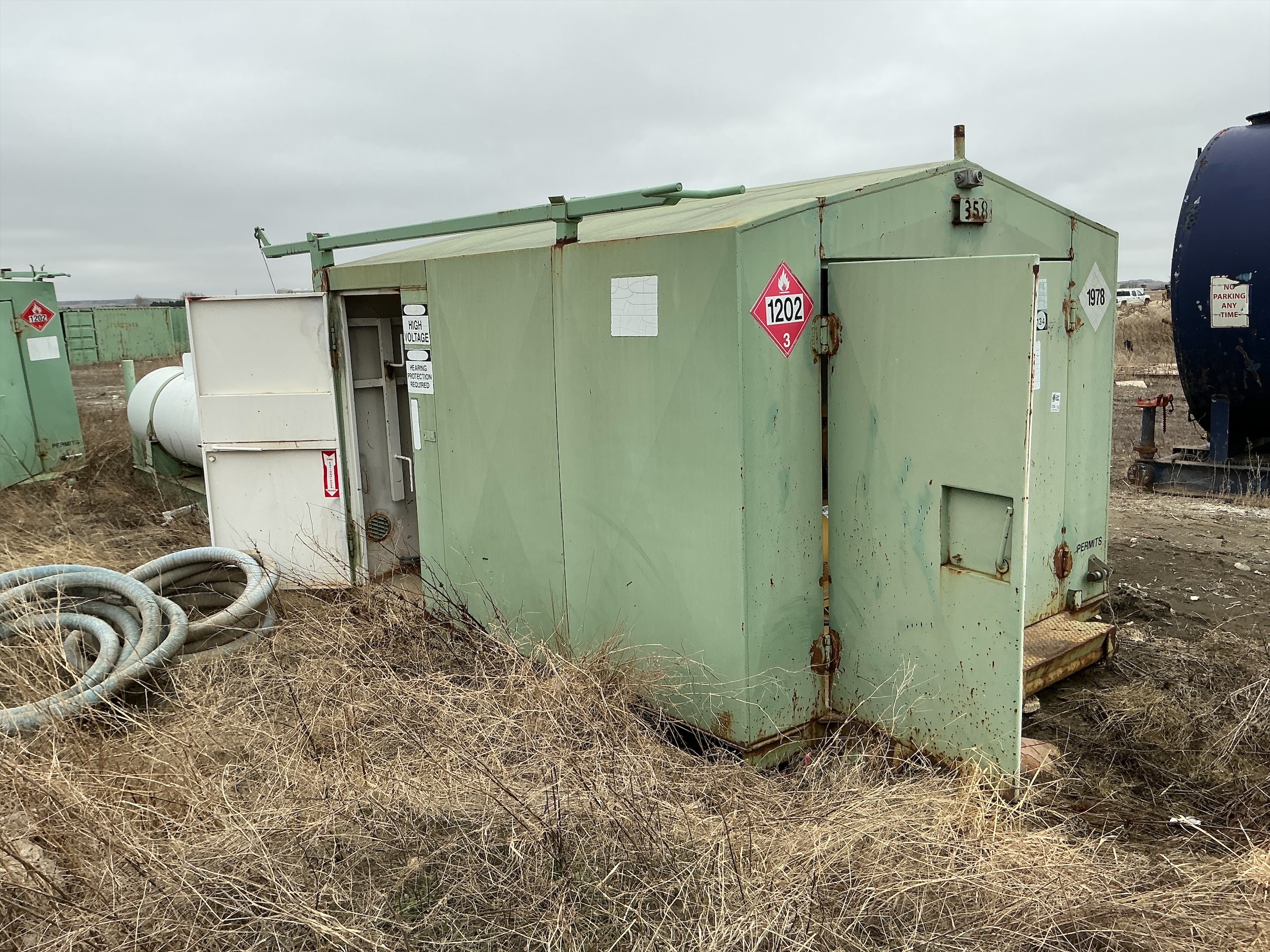 Used Welded Steed Generator Shed 