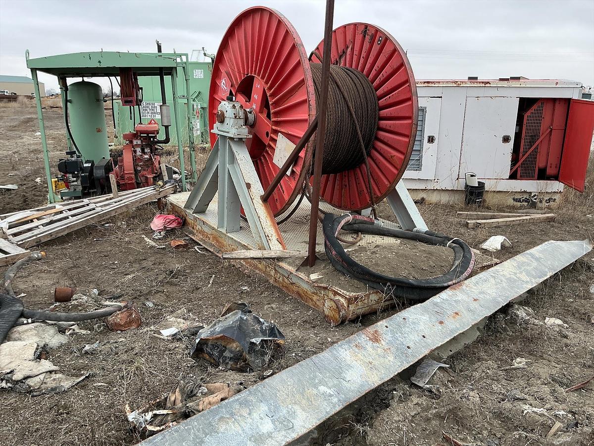 Used Wire Rope Drill Line Spool 