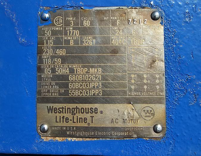 Used Joy 50 HP Class WL 80 B Compressor