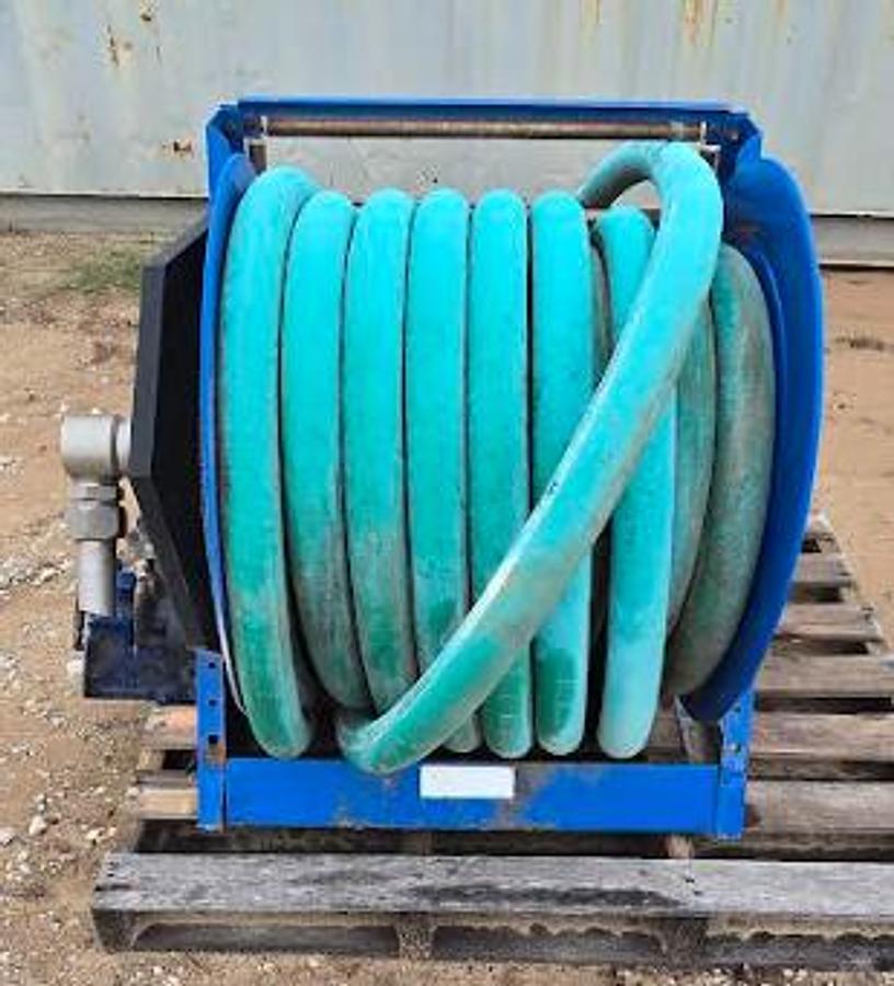 Used 2" Hydraulic Hose w/Valve on Cox Reel