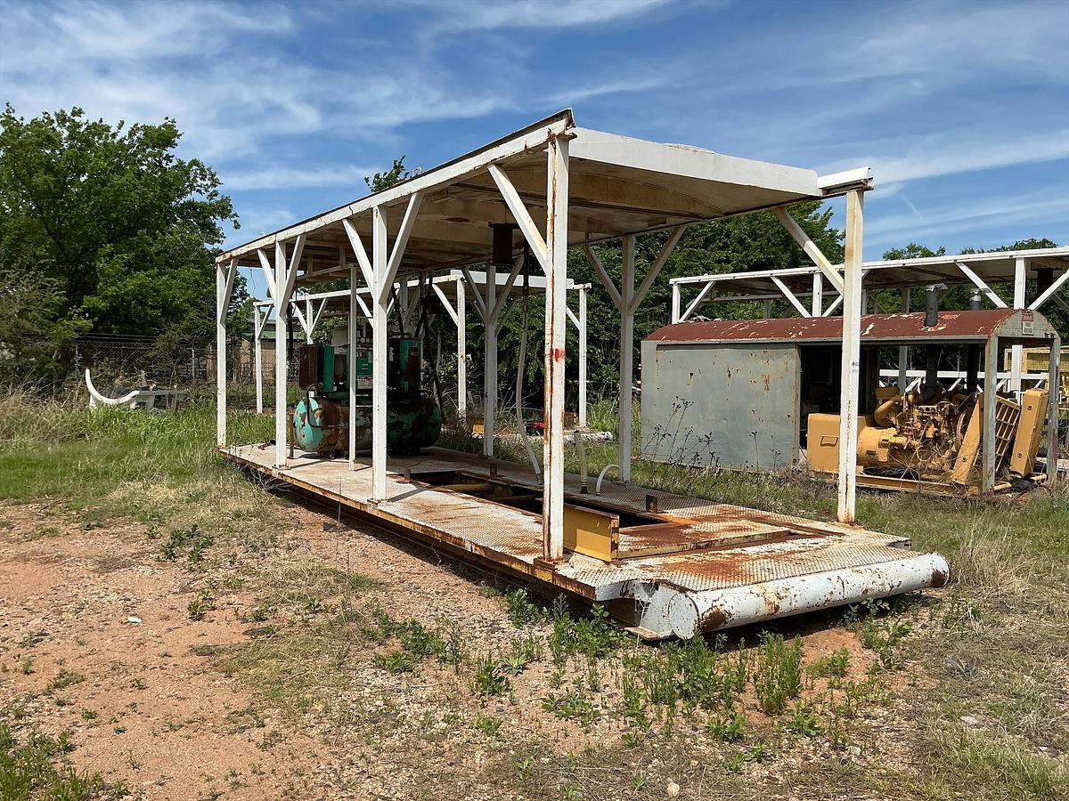 Used Empty Generator Shed on Skids