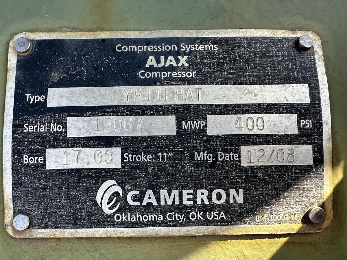 Used 2008 Ajax 2801LE-6500FT Two Stage Compressor