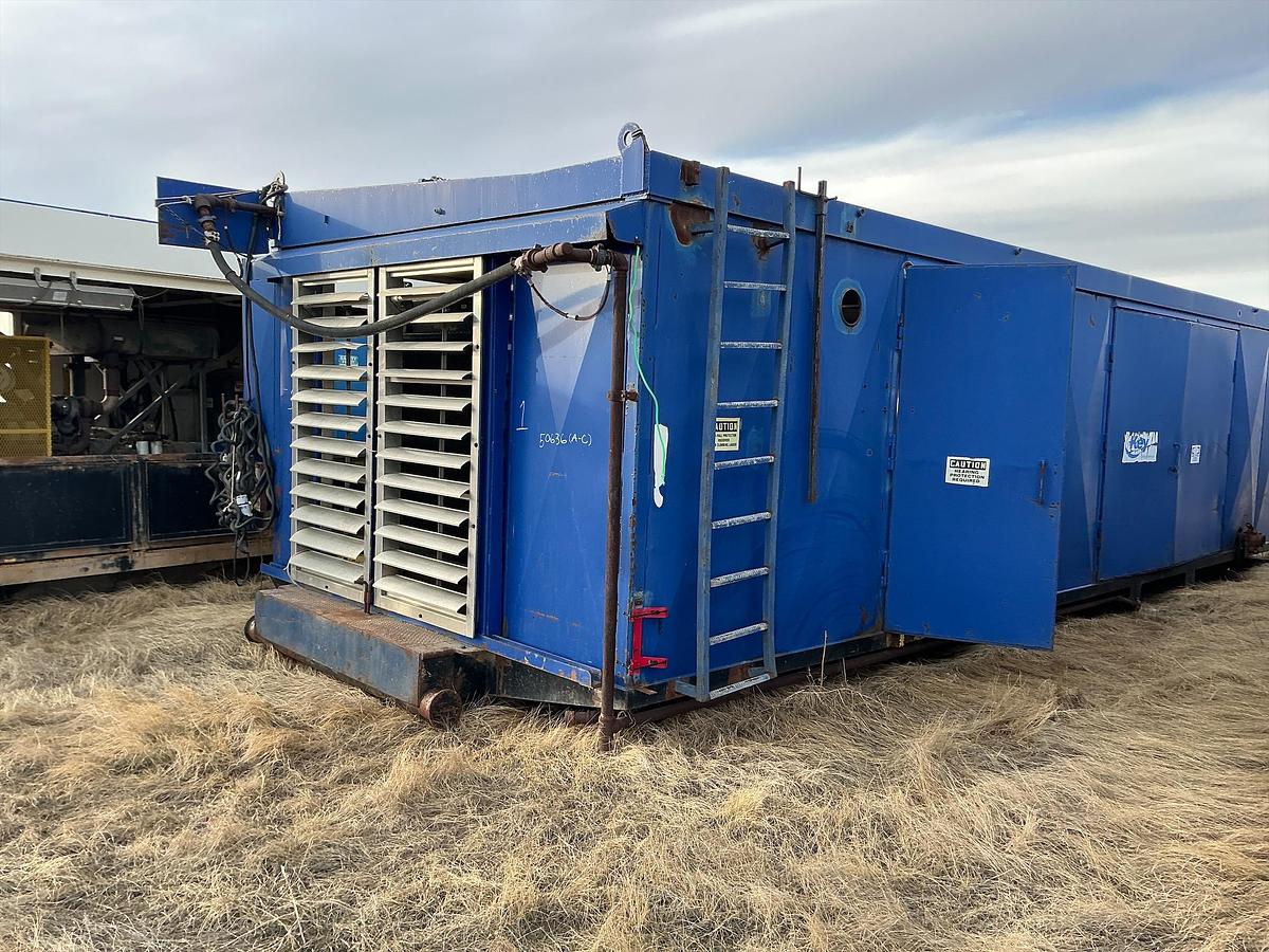 Used Mud Pump Skid Building w/ MTU Diesel Engine w/ RS-F1000 Pump