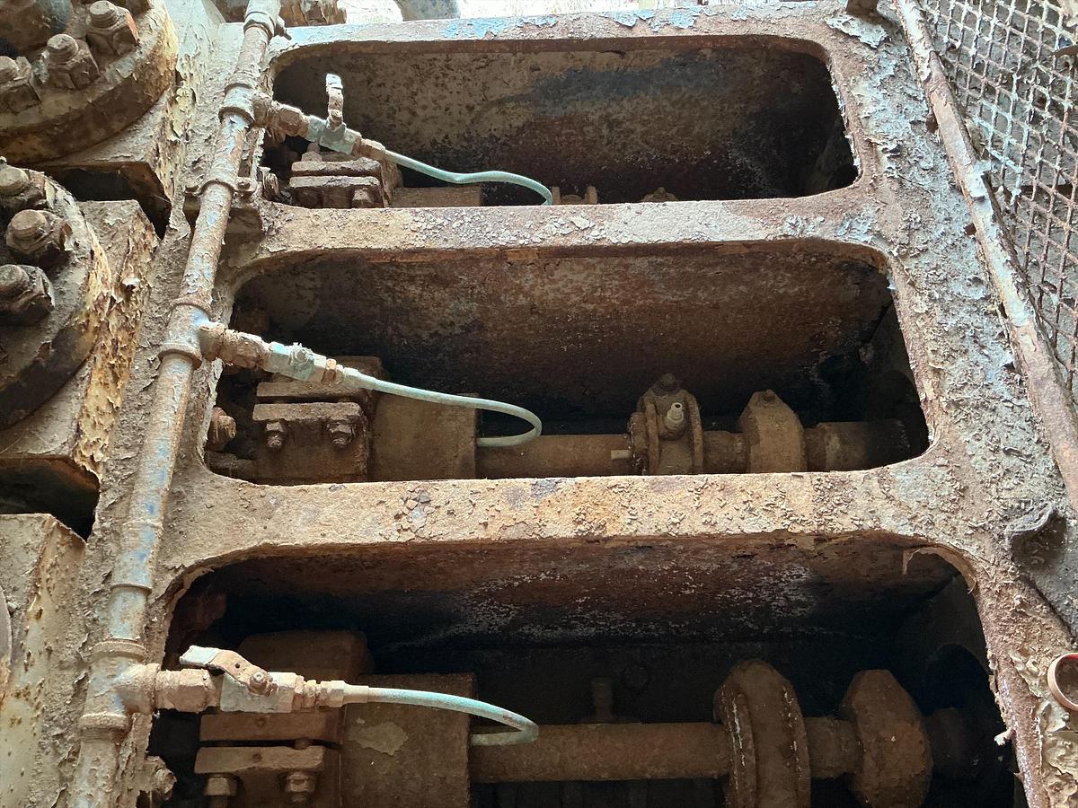 Used National Oilwell Mud Pump p/b Cat 3508 in Shed Stock #4886-49 .1.2.3