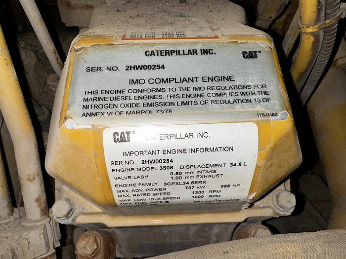 Used 2001 Cat 3508-B 800KW Generator