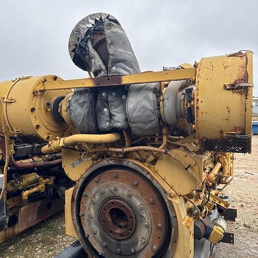 Used 2001 CAT 3512 B Engine w/Generator Drive