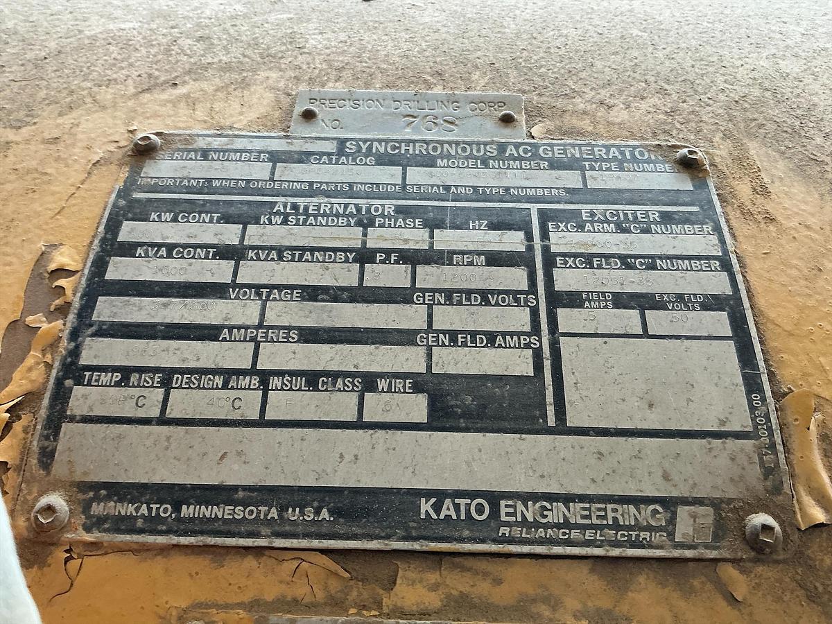 Used Cat 3508B Generator, SCR House, Remote Radiator 