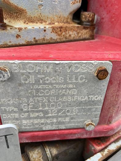 Used 2009 Blohm and Voss 9GF 1100 Iron Roughneck/ Iron Floorhand