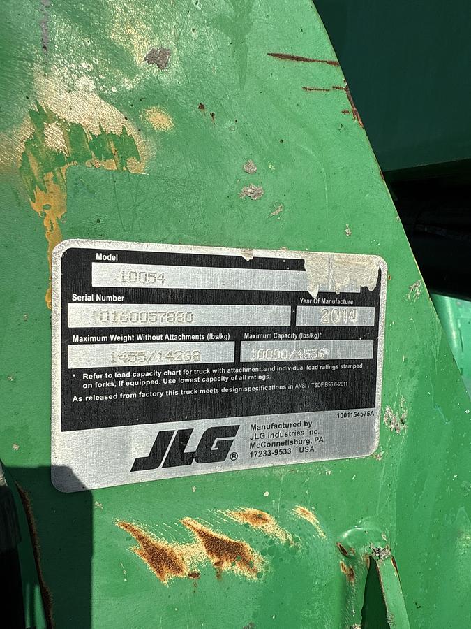 Used 2014 JLG Skytrak 10054 Telehandler