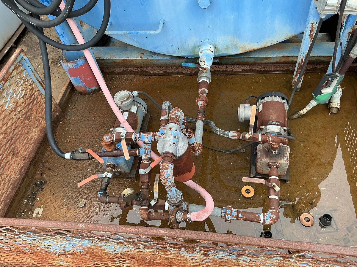 Used 10,000 Gallon Fuel Tank Skidded