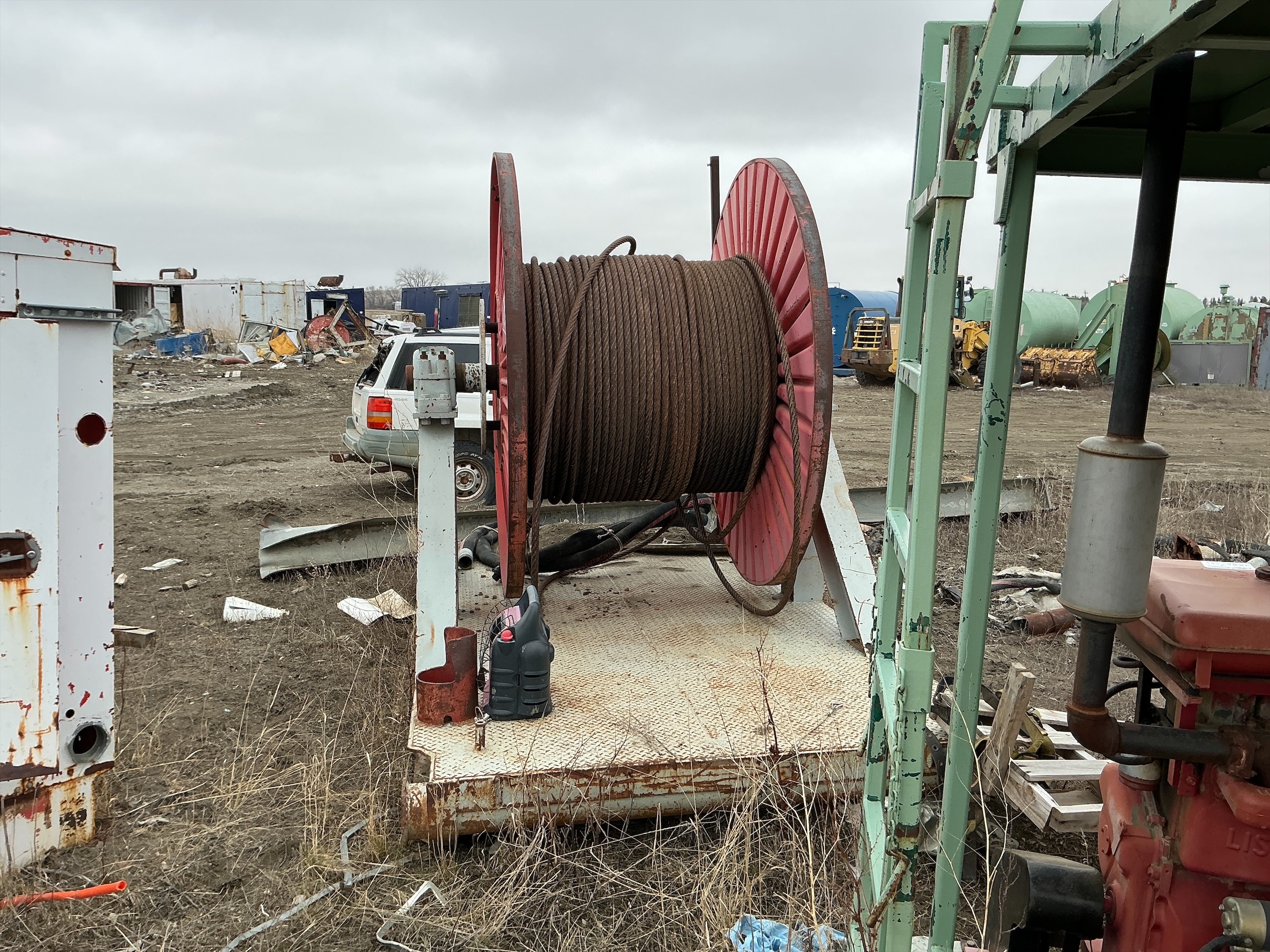 Used Wire Rope Drill Line Spool