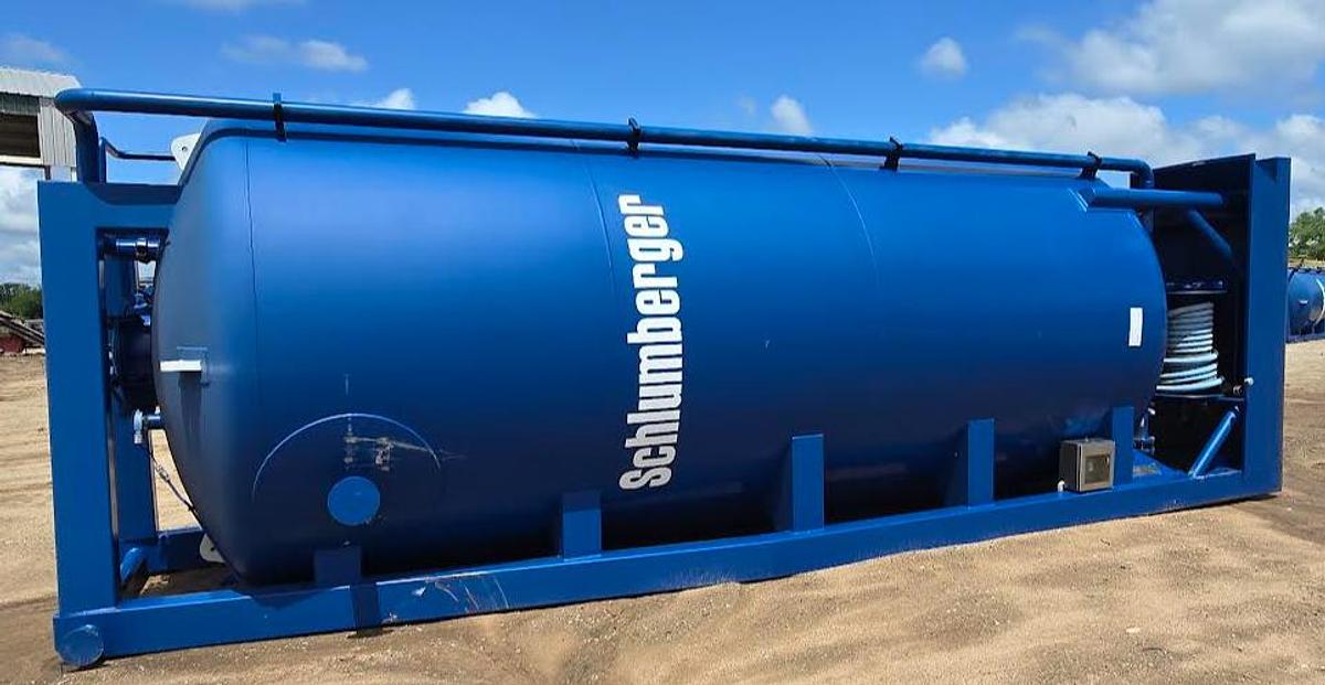 Used 425 Cu Ft Vertical Dry Friction Reducer Silo