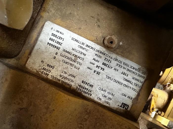 Used CAT 3512 B GENERATOR