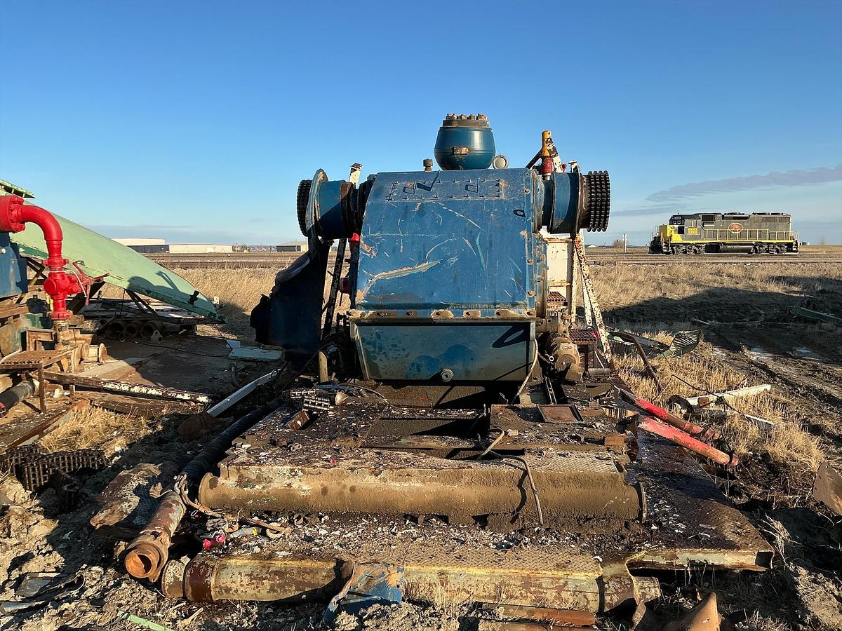 Used Oil Well Mud Pump, Skidded