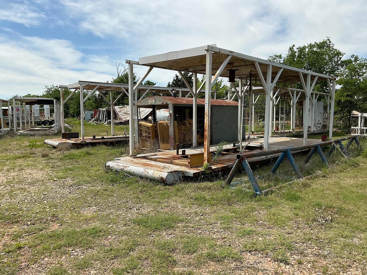 Used Empty Generator Shed on Skids