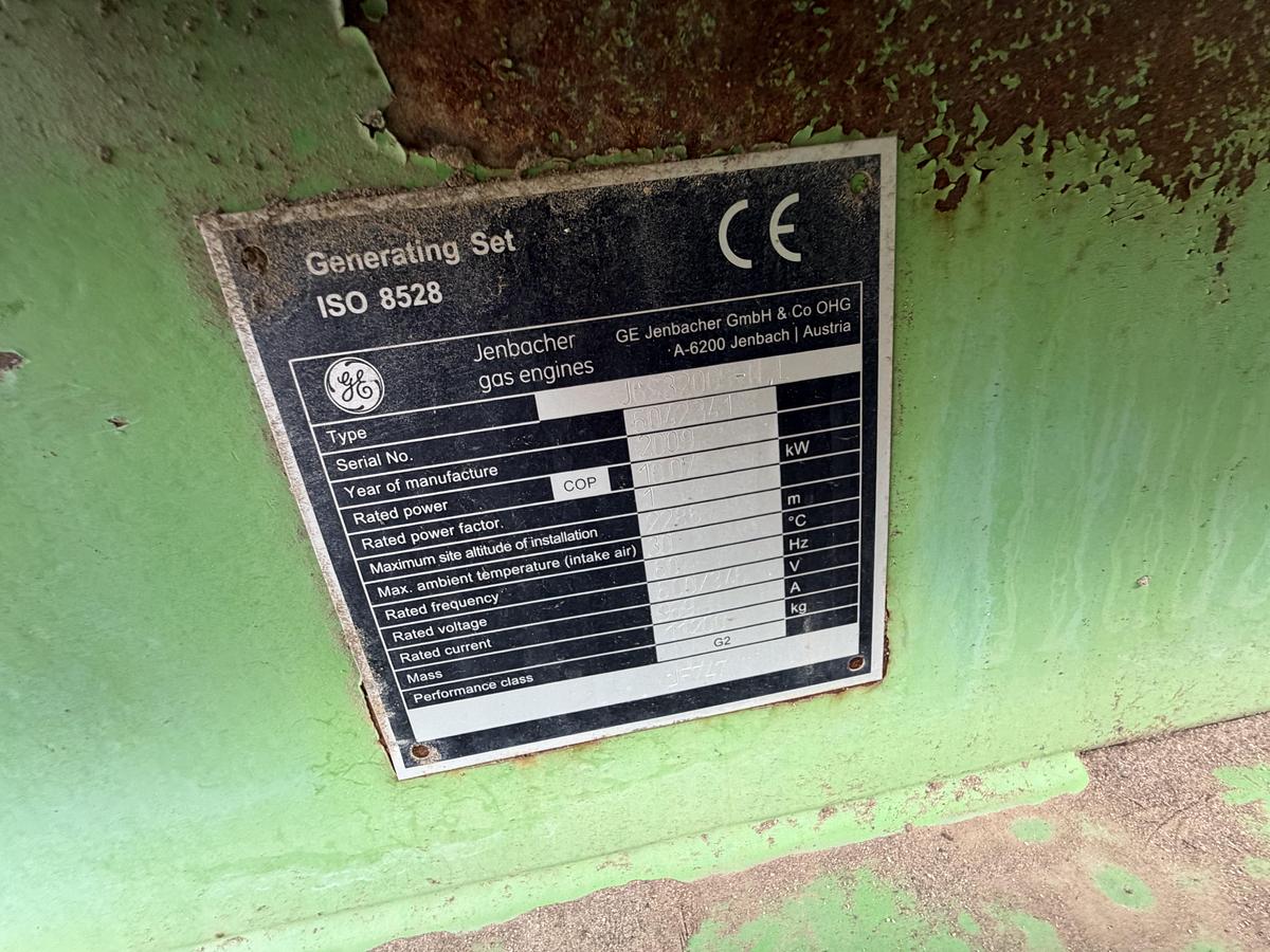 Used 2011 General Electric Jenbacher JGS 320 GS Natural Gas Generator 1712KW