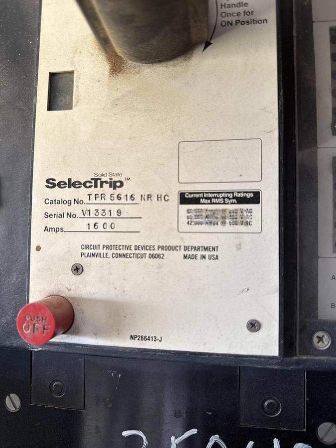 Used General Electric 1600 amp