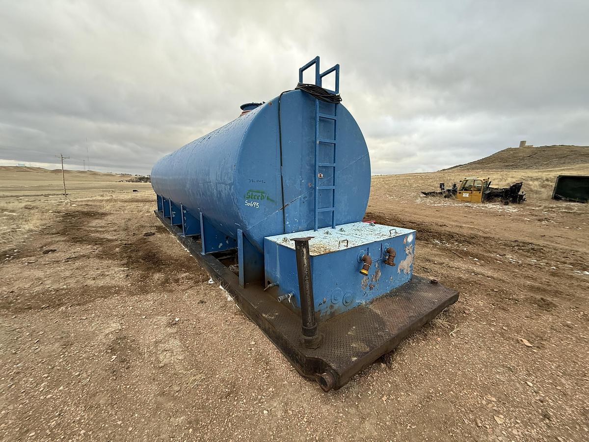 Used 1981 Welded Steel 12,000 Gallon Diesel Tank 