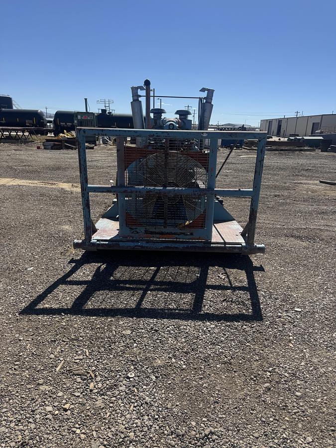 Used Skid mounted pump Shop made