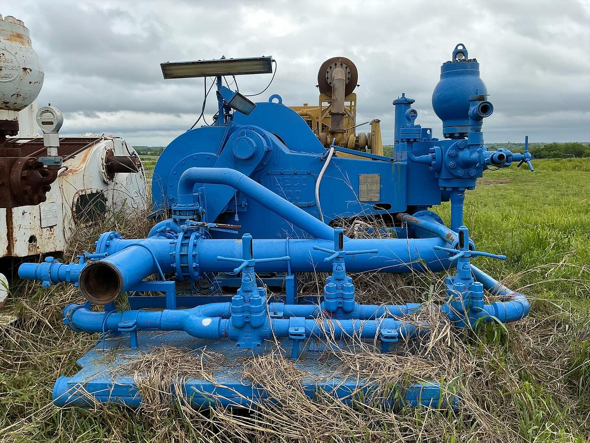 Used IDECO T800 Mud Pump Skid 