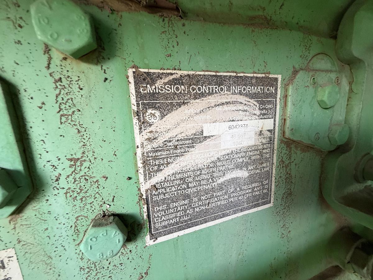 Used 2011 General Electric Jenbacher JGS 320 GS Natural Gas Generator 1712KW