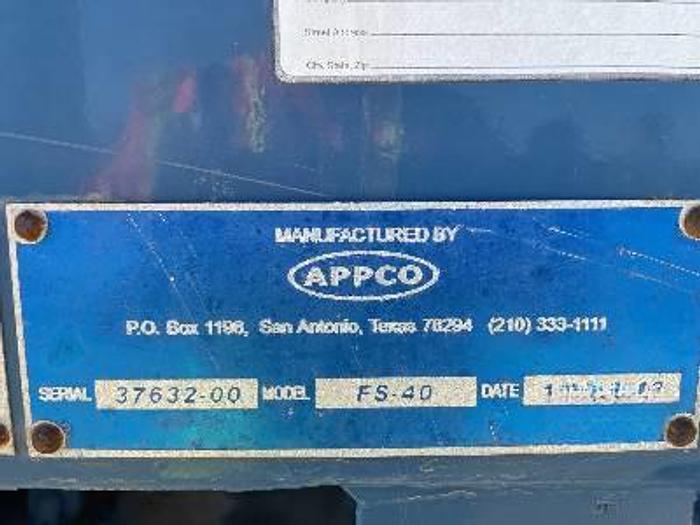 Used 2012 APPCO  FS-40 20 in x 54 ft Portable Transfer Trailer