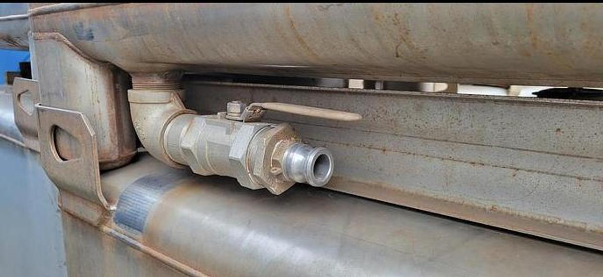 Used TranStore Stainless Steel IBC Tank - 350 Gallon