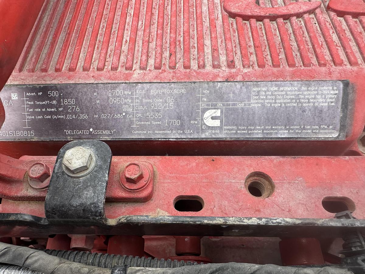 Used 2021 Cummings engine AND Eaton transmission Engine:X15 500