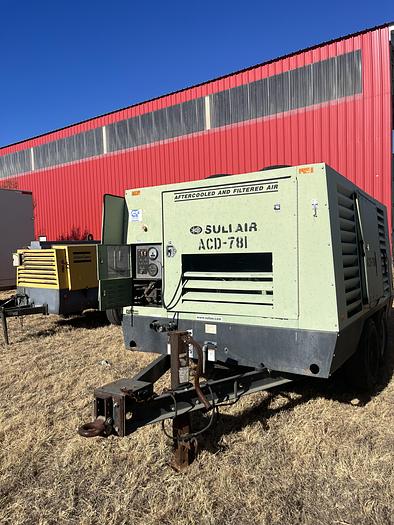 Used 2007 Sullair 750 CFM Air Compressor