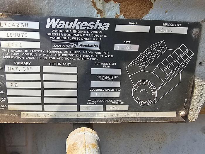 Used 2004 Waukesha L 7042GU