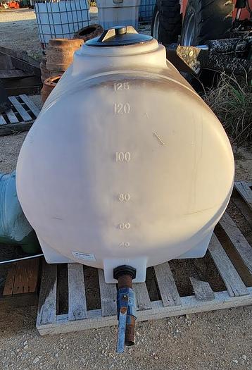 Used 125 Gallon Plastic Tank
