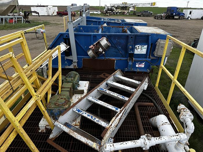 Used Mud Pit 180 BBL Mud Tank with Shakers