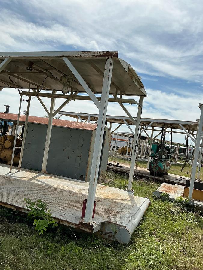 Used Empty Generator Shed on Skids