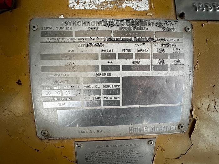 Used CAT 3512 B GENERATOR