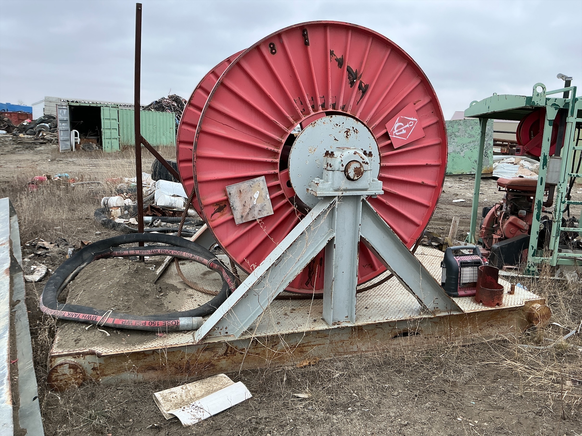 Used Wire Rope Drill Line Spool